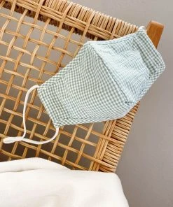 Selfie Leslie Clearance Maiden Mask Gingham Sage Clothing